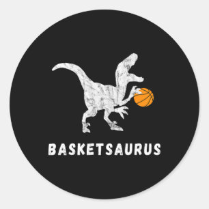 Sketll Dinosaur Ller T-Rex Dino Lustiger Sketll  Runder Aufkleber