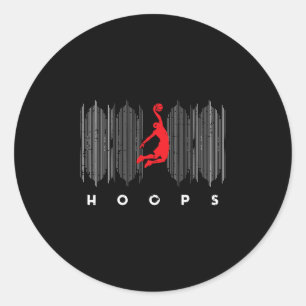 Sketll Dunk Logo Hoops Spieler Männer Jungen Kinde Runder Aufkleber