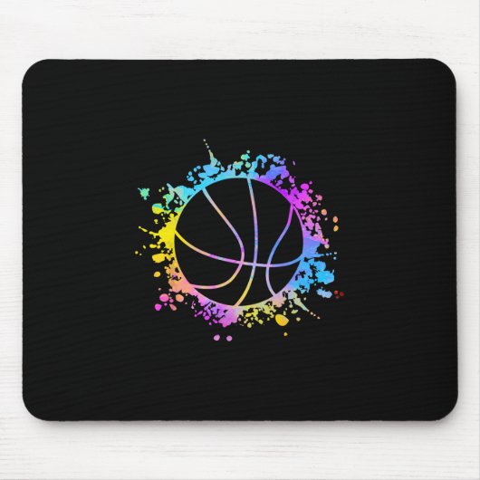 Sketll Farbige Spritzer Teenssket Ll Trainer Mousepad (Vorne)