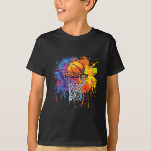 Sketll Farbige Tropf Grafik 1 T-Shirt