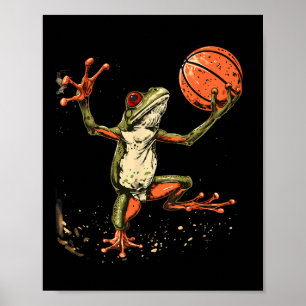 Sketll Frosch Wasserfarben Kunstwerk Sketll Liebha Poster