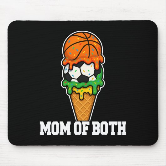 Sketll Fußball-Mama Eis-Drip Sommer-Spieltag Mousepad (Vorne)