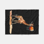 Sketll Giraffe Sketll Player Artwork Slam Dunk Fleecedecke (Vorderseite (Horizontal))
