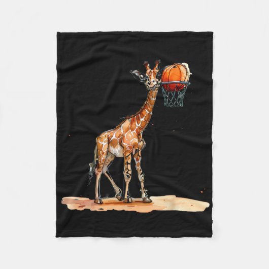 Sketll Giraffe Sketll Player Artwork Slam Dunk Fleecedecke (Vorderseite)