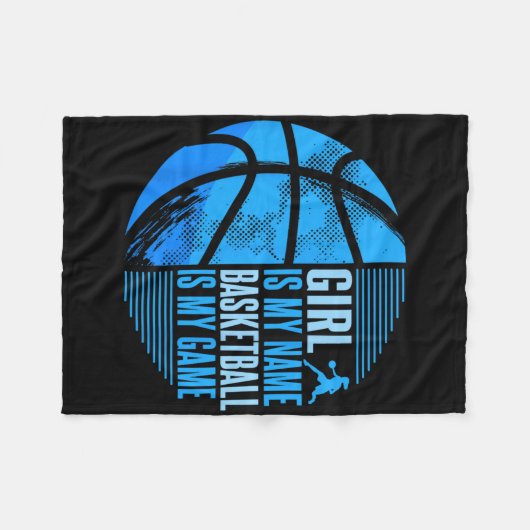 Sketll Girl Sketll Player Girls Fleecedecke (Vorderseite (Horizontal))