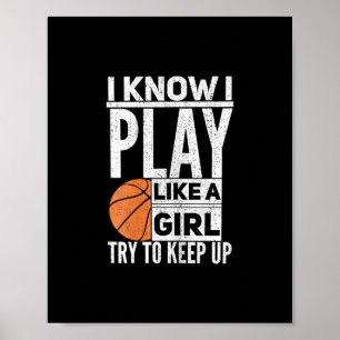Sketll Girls - Ich weiß, ich spiele wie ein Mädche Poster