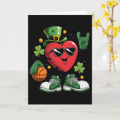 Sketll Herz St Patrick Day Kleeblatt Iri Karte (Gelbe Blume)