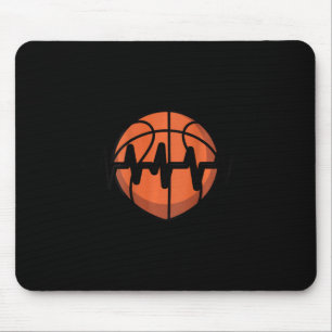 Sketll Herzschlag-Puls-Design Mousepad