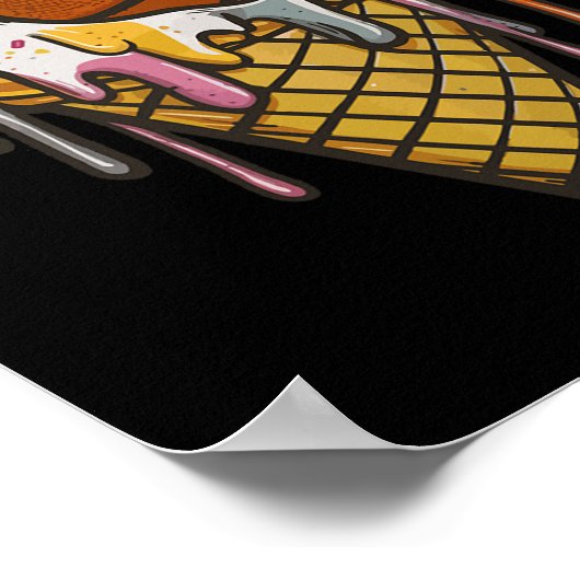 Sketll Ice Cream Sketll  Poster (Ecke)