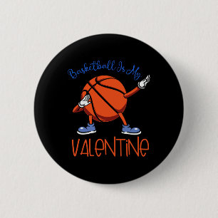 Sketll ist mein Valentin. Lustige Sport Valentinsg Button