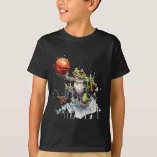 Sketll Kröte Wasserfarbe Frosch Sketll Spieler Kun T-Shirt