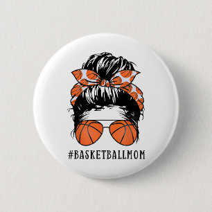 Sketll Mama Messy Bun Proud Mama Sketll Sonnenschi Button