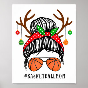Sketll Mama Messy Bun Team Weihnachten Sketch Play Poster