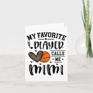 Sketll Mein Lieblingsspieler nennt mich Mimi Heart Karte