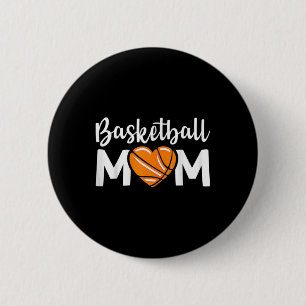 Sketll Mom Spieler Hoop Junkie Muttertag Mama Button