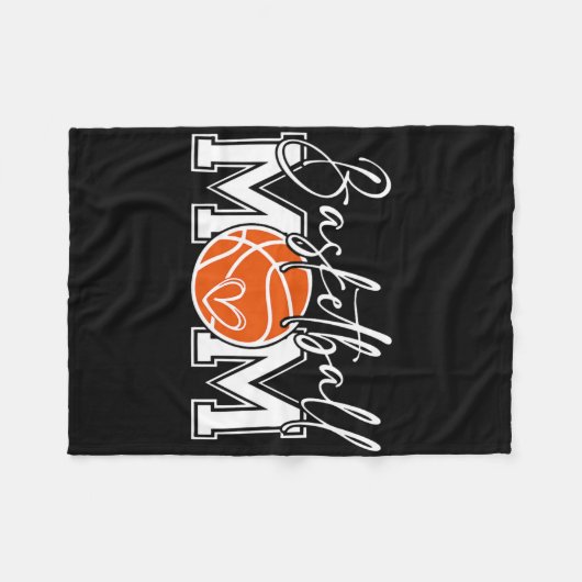 Sketll Mom Sport Game Day Touch Down Season Fleecedecke (Vorderseite (Horizontal))