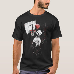 Sketll Panda Bär Slam Dunk Kunstwerk Sketll Spiele T-Shirt