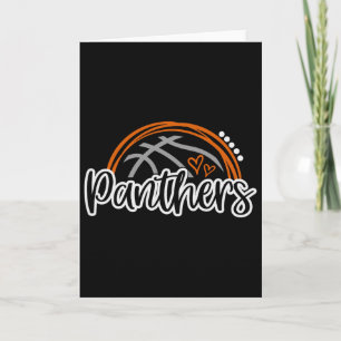 Sketll Panther Schul Sport Fan Teamgeist Karte