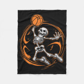 Sketll Skeleton Halloween Men Boys Sketll Hallowee Fleecedecke (Vorderseite)