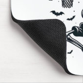Sketll Skeleton Halloween Skelettspieler Mousepad (Ecke)