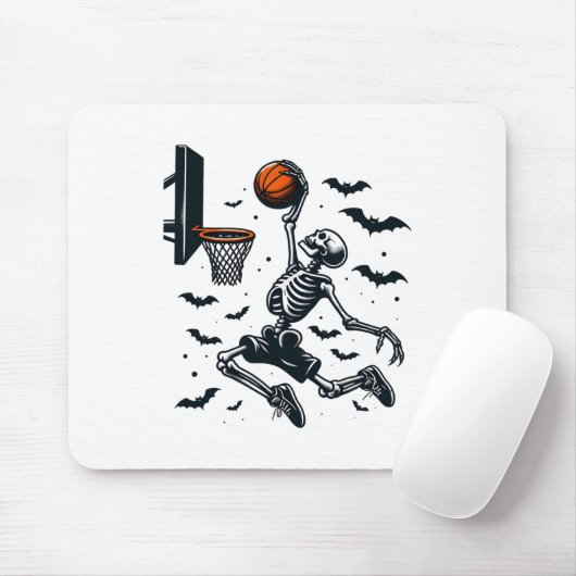 Sketll Skeleton Halloween Skelettspieler Mousepad (Mit Mouse)