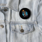 Sketll Spieler T-Rex Dinosaurier  Button (Beispiel)