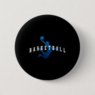 Sketll Spieler Team Blau Varsity Text  Button