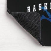 Sketll Spieler Team Blau Varsity Text Mousepad (Ecke)