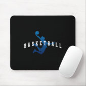 Sketll Spieler Team Blau Varsity Text Mousepad (Mit Mouse)