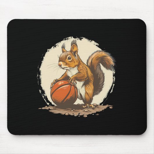 Sketll Squirrel Artwork Sketll Lover Bll Drawing  Mousepad (Vorne)