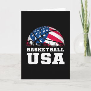 Sketll USA Unterstütze das Team USA-Flagge Traum Karte