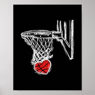 Sketll Valentinstag Liebesherz Reifen Romantik Col Poster