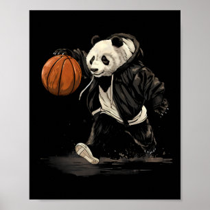 Sketllenträger Tierart Sketch Hoop Panda Zeichnend Poster