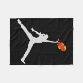 Skettelsportarten für Frauen Fleecedecke (Vorderseite (Horizontal))