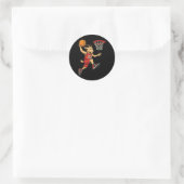 Skettelziege - Skettelplayer Fächertrainer Runder Aufkleber (Tasche)