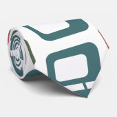 Skew Rectangle Neck Tie Krawatte (Gerollt)