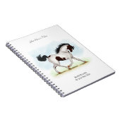Skewbald Pinto Personalized Horse Owner's Journal Notizblock (Rechte Seite)