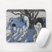 Skewbald Ponys in Winter 2012 Mousepad (Mit Mouse)