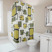 Skewed Squares, Muster des Mitteljahrhunderts Duschvorhang (Beispiel)