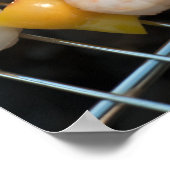 Skewer mit gegrillten Garnelen und Pfeffer Schwede Poster (Ecke)
