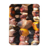Skewered Kabobs auf Barbecue Grill Magnet (Vertikal)