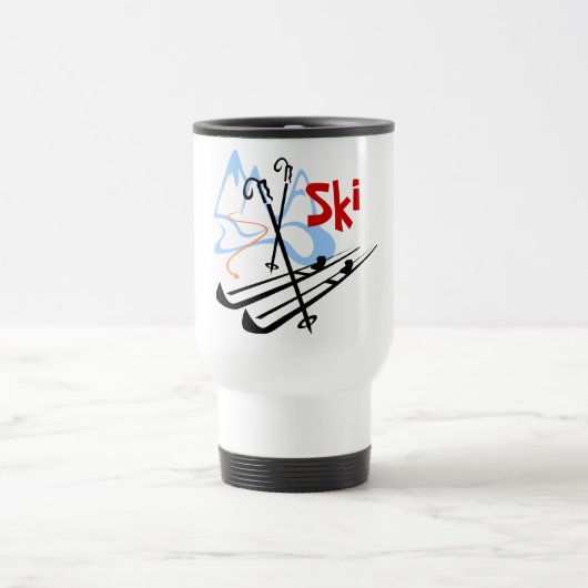 Ski - 2 reisebecher (Mittel)