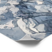 Ski-Abenteuer am Berghang Poster (Ecke)