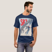 Ski-Abenteuer am Berghang T-Shirt (Vorne ganz)