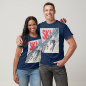 Ski-Abenteuer am Berghang T-Shirt (Unisex)