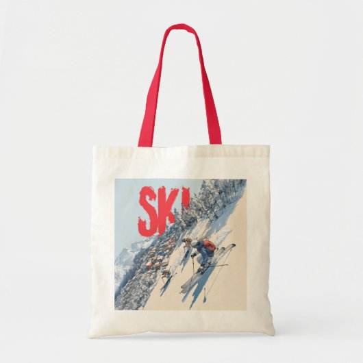 Ski-Abenteuer am Berghang Tragetasche (Vorne)