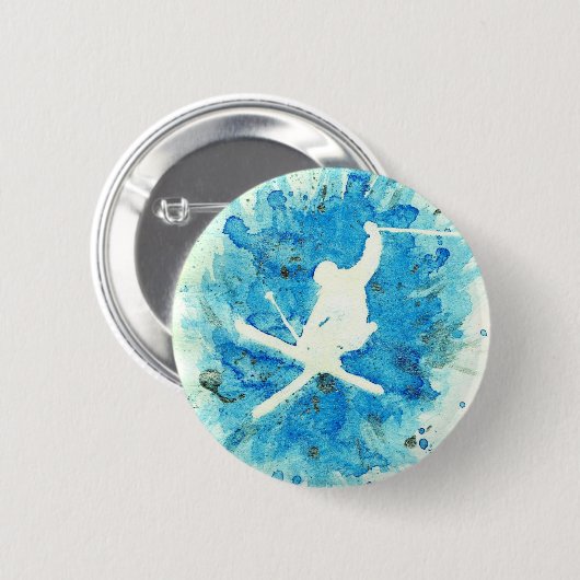 Ski-Abzeichen Button (Vorne & Hinten)