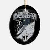 Ski Adirondack Berge, NY Keramik Ornament (Rechts)