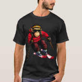 Ski-Affe T - Shirt (Vorderseite)