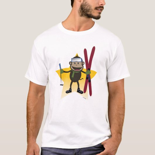 Ski-Affekleinkindt-stück T-Shirt (Vorderseite)